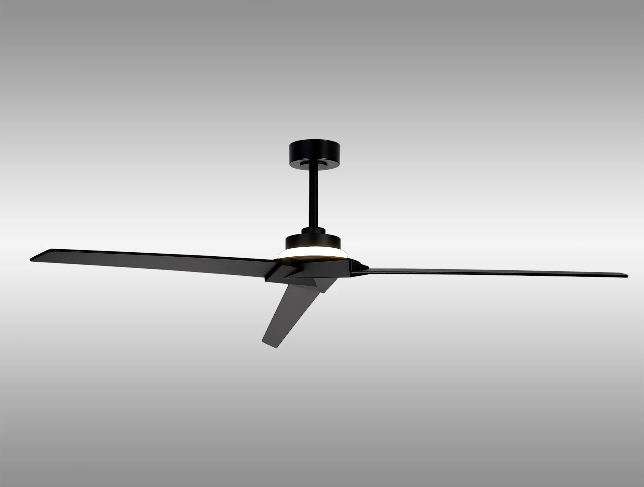 Brisa Mini 20W LED Dimmable Ceiling Light With Built-In 40W DC Reversible Fan, 2700-5000K Remote & APP Control, Black, IP44 M8725  Mantra Brisa Mini